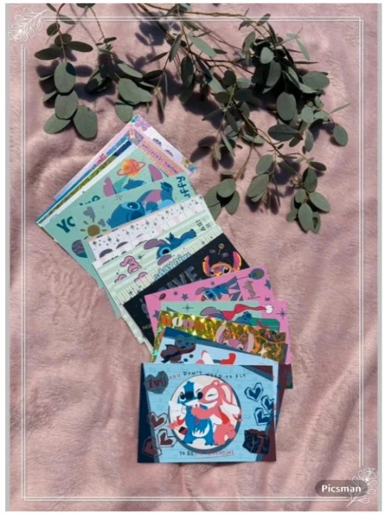 Lot de 22 photocards stitch